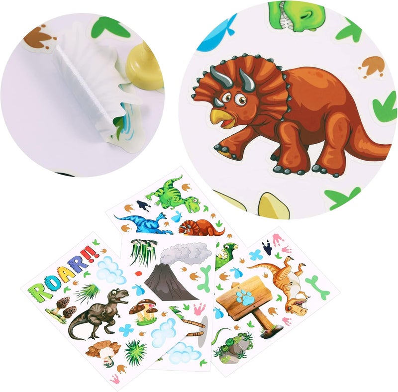 Robmoda Glow in The Dark Dinosaur Wall Decals Stickers, Removable Footprints Dino Stickers for Ceiling, Jungle Wall Decor for Nursery, Decoration Classroom Gift for Boy Toddlers - Image 5